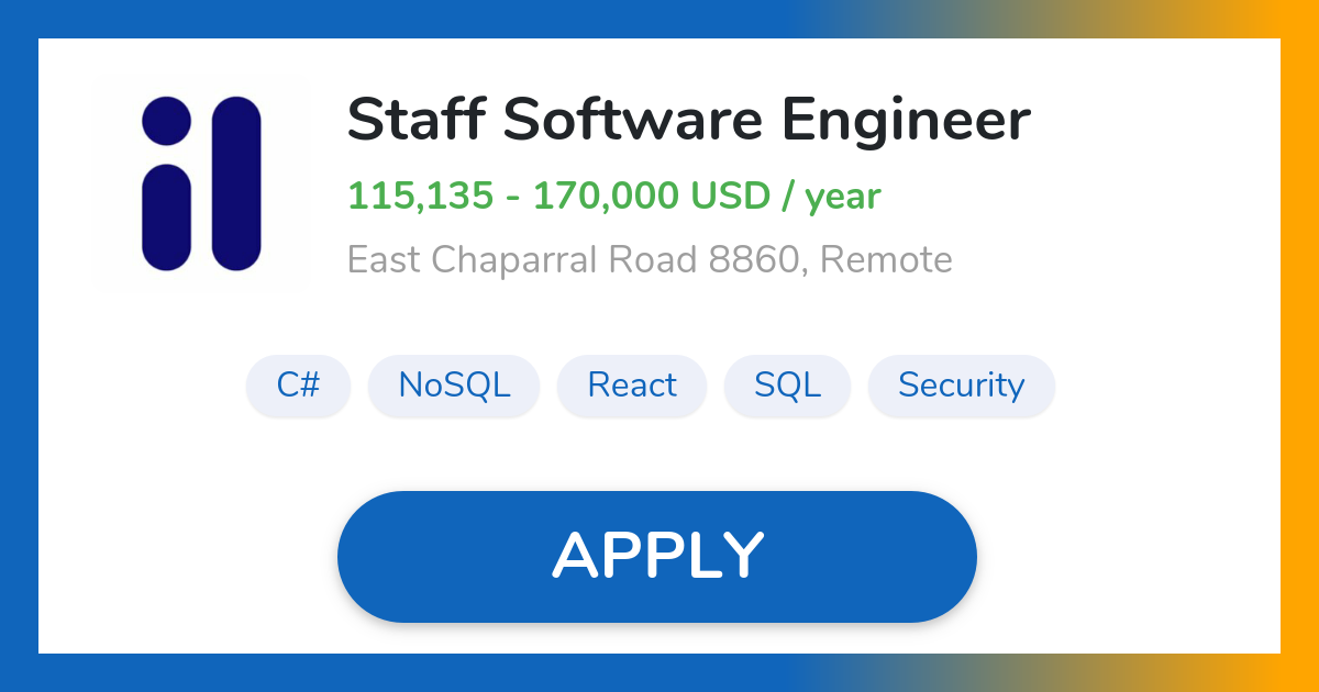Remote Staff Software Engineer Imagine Learning